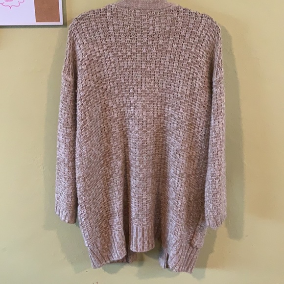 Cotton on beige knit long cardigan - Picture 2 of 4